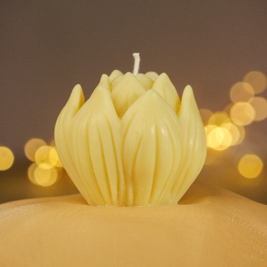 The Orby House Floral Glow Candles - Lotus (Yellow)