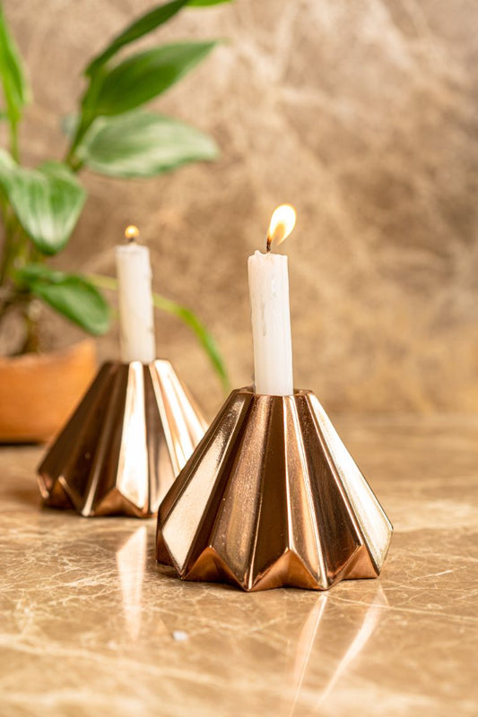 The Pitara Project Candle Stand Rose Gold