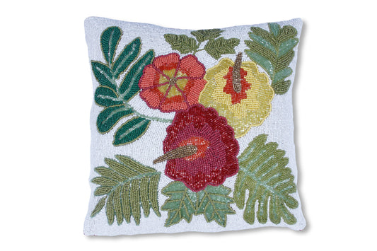 Beaded Cushion Cover - Multi-colour (Set of 1)