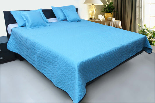 Silk Bedspread - Blue