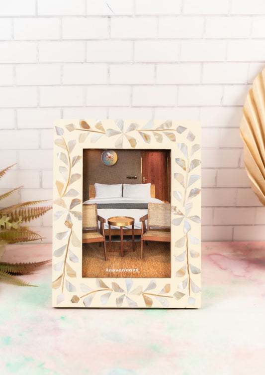 The Pitara Project Photo Frame Wooden MOP Inlay