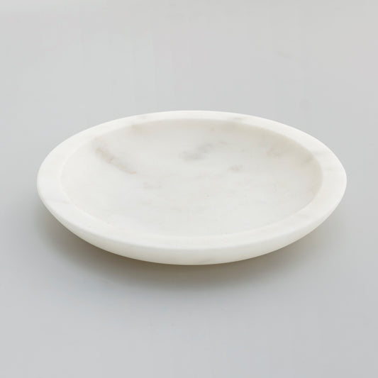 The White Indian Marble Mishmash Potpourri Plate