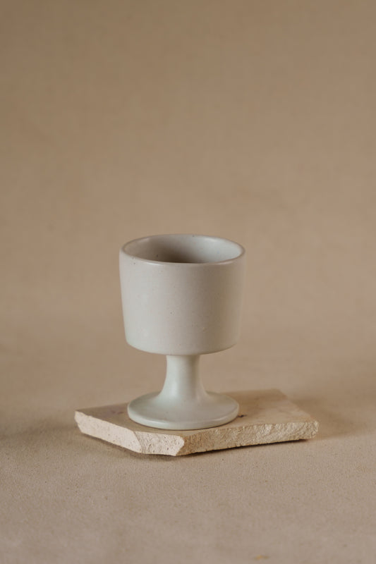 The Orby House Goblet Ceramic Wine Glass / Matte White Wine mug