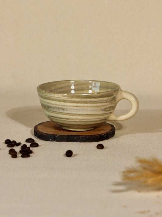 The Orby House Hand Thrown Ceramic Cappuccino Mug