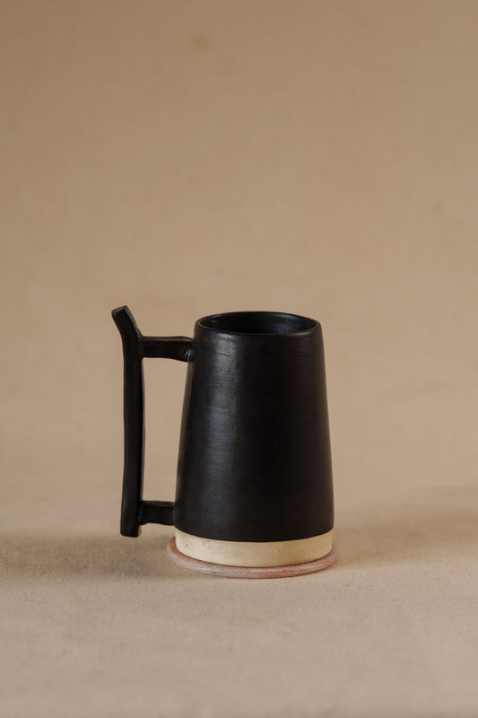 The Orby House Ceramic Beer Mug/Milk pitcher/Tea/Coffee Mug, Matte Black