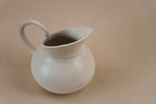 The Orby House Ceramic Pitcher, Matte White