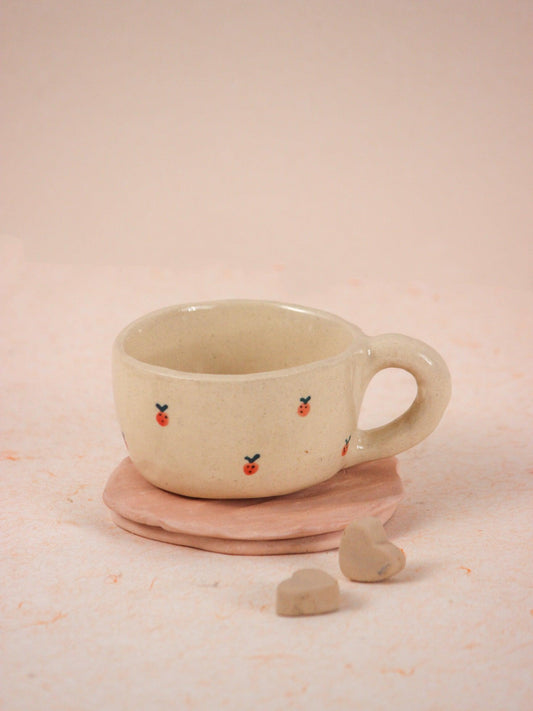 The Orby House Peachy Ceramic Valentine Hand-painted Ceramic Coffee / Tea