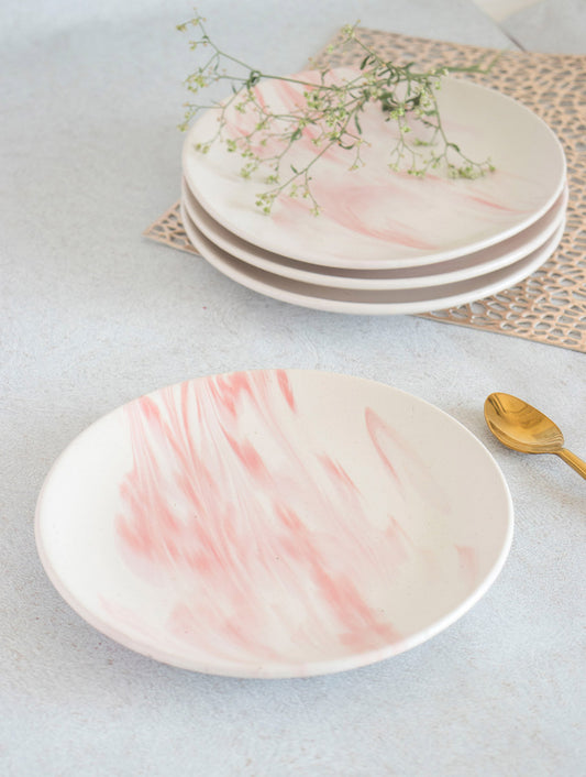 The Table Fable Pink Marble Plate (Set of 2)