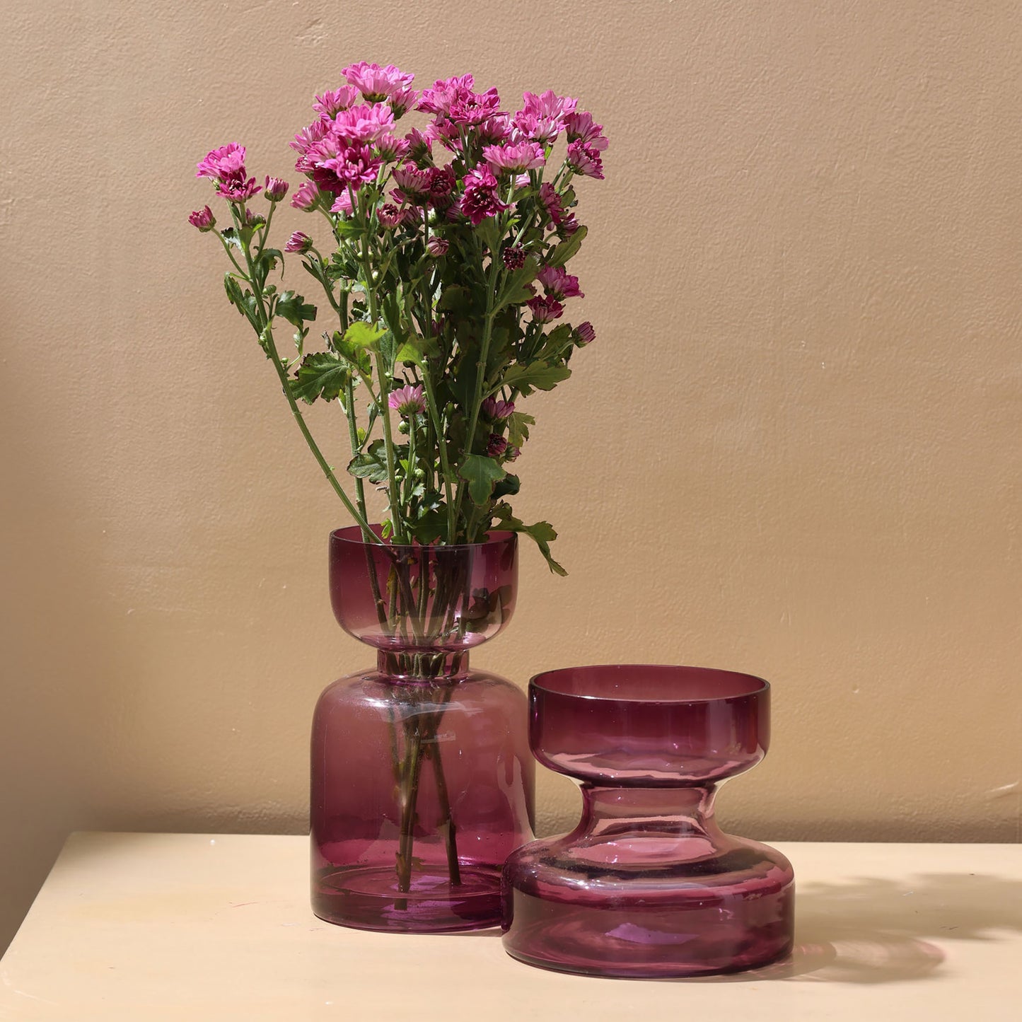 Lilac Glass Vase