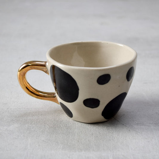 Monique Spotted Handmade Ceramic Cup - Set of 2