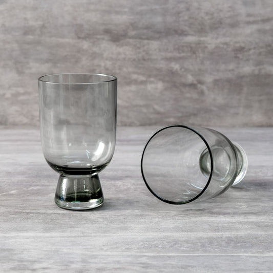 Nicolas Smoky Grey Drinking Glass (Set of 2)