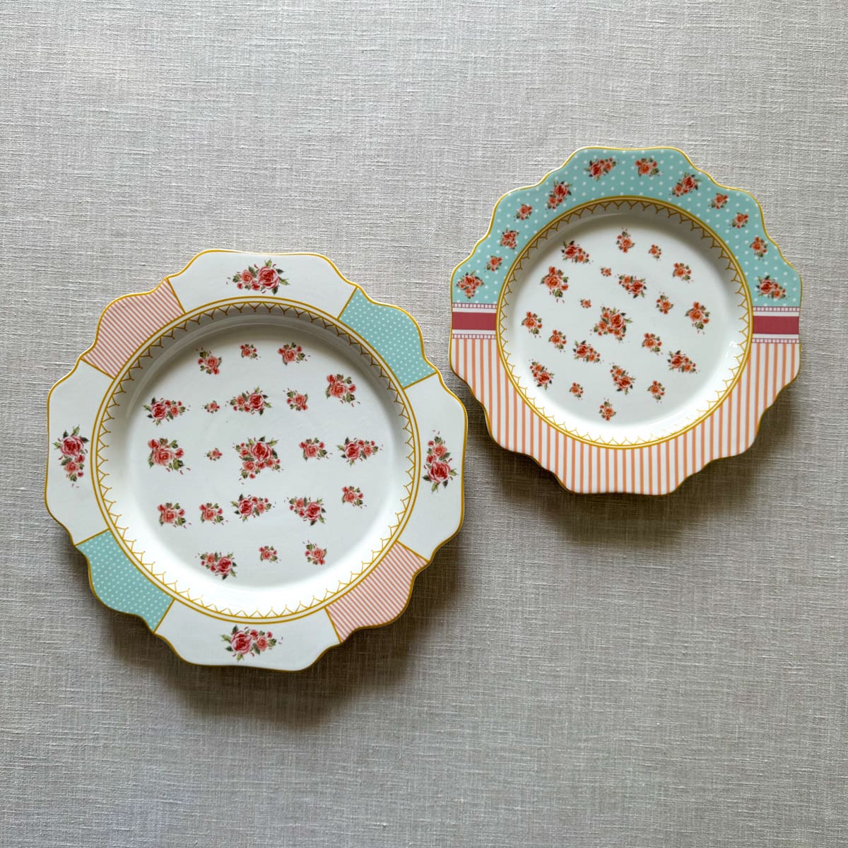 Shop Home Artisan Leah Porcelain Side Plate - Set of 2 on Alanqrit