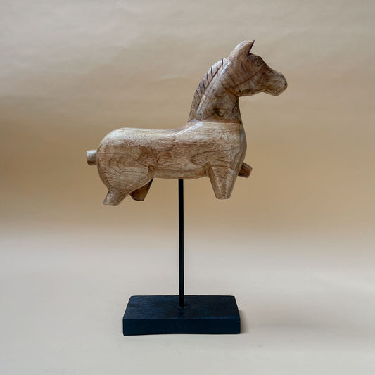 Shop Home Artisan Nicholas Wooden Horse Sculpture (Large) on Alanqrit