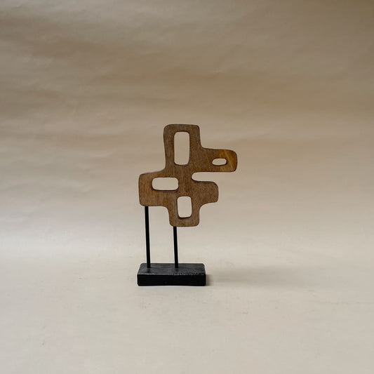 Shop Home Artisan Abstract Wooden Sculpture (Small) on Alanqrit