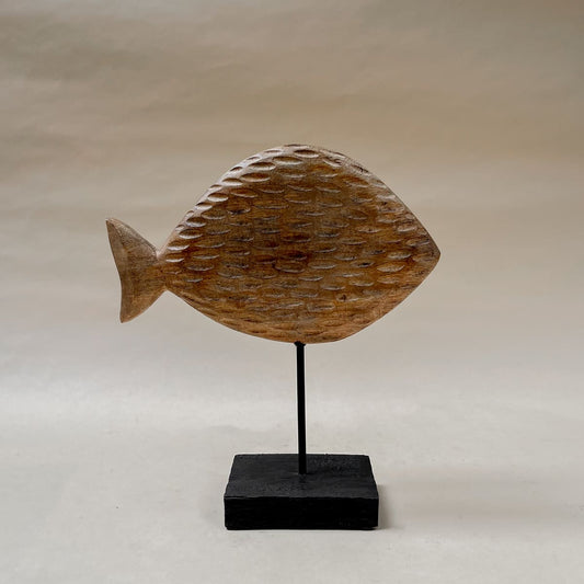 Shop Home Artisan Cavendish Wooden Fish Sculpture (Large) on Alanqrit