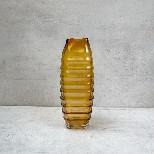 Shop Home Artisan Caylee Amber Glass Vase (Large) on Alanqrit